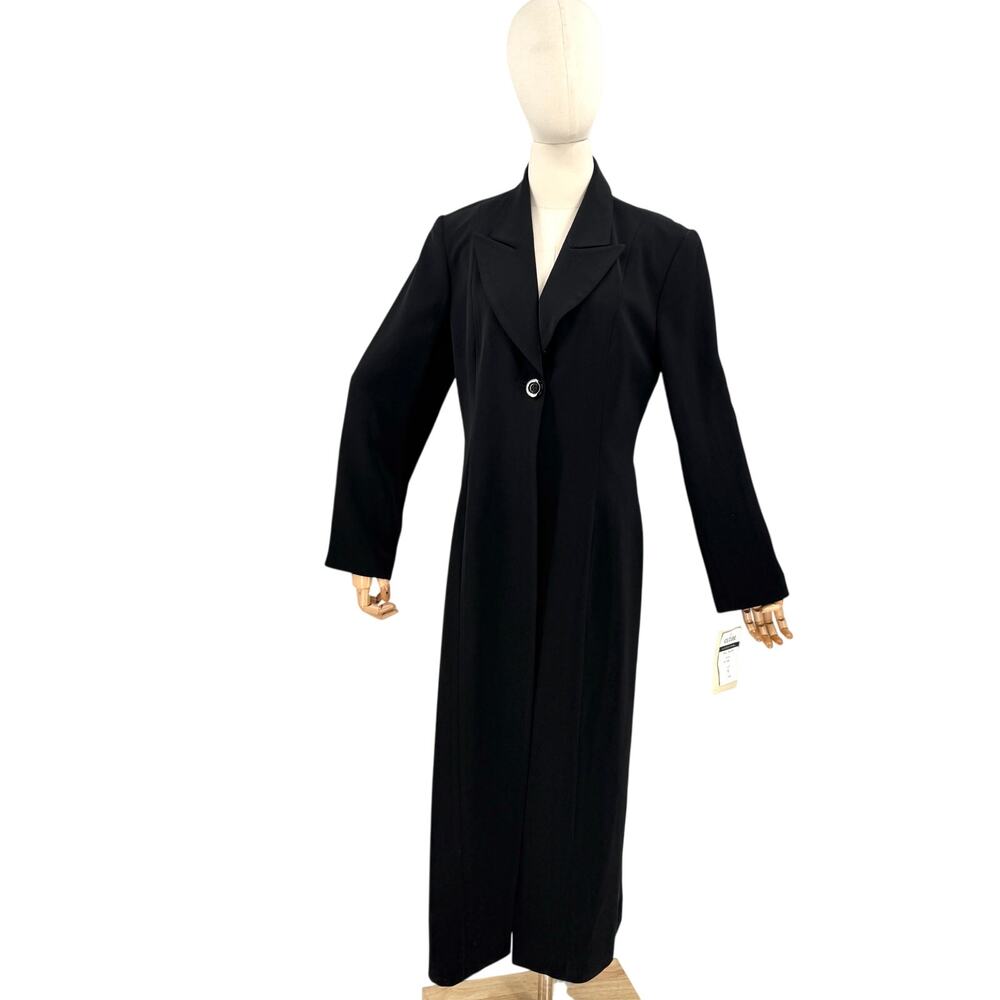 Vintage 80s Ice Cube by Michael Black Oversized Lapel Long Blazer